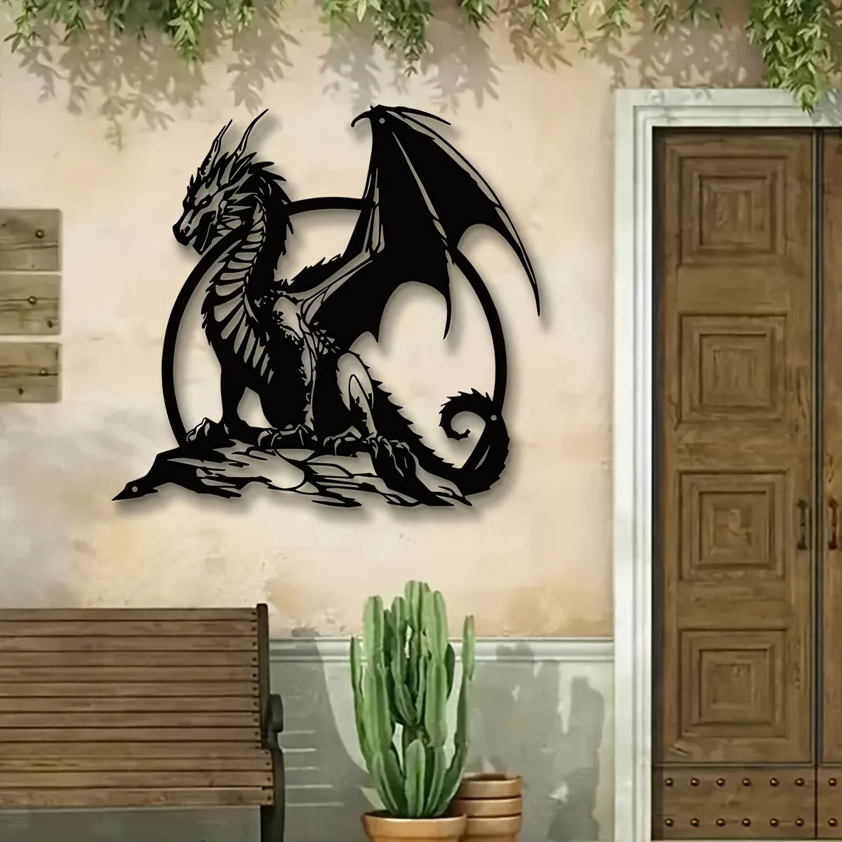 1pc Stunning Metal Dragon Wall Art -11.81