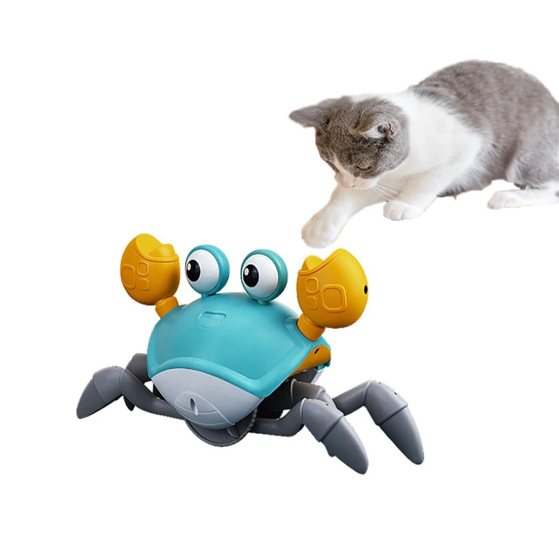 Escape Crab Electric Charging Cat Toy Interesting Interactive Pet Supplies Automatically Avoid Obstacles Crawling Crab