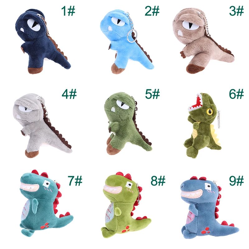 13Cm Kawaii Mini Leuke Bunny Dinosaur Bear Pig Zacht Pluche Sleutelhanger Speelgoed Zachte Katoenen Sleutelhanger Speelgoed Voor Meisjes en Kids Bag Decor 1X