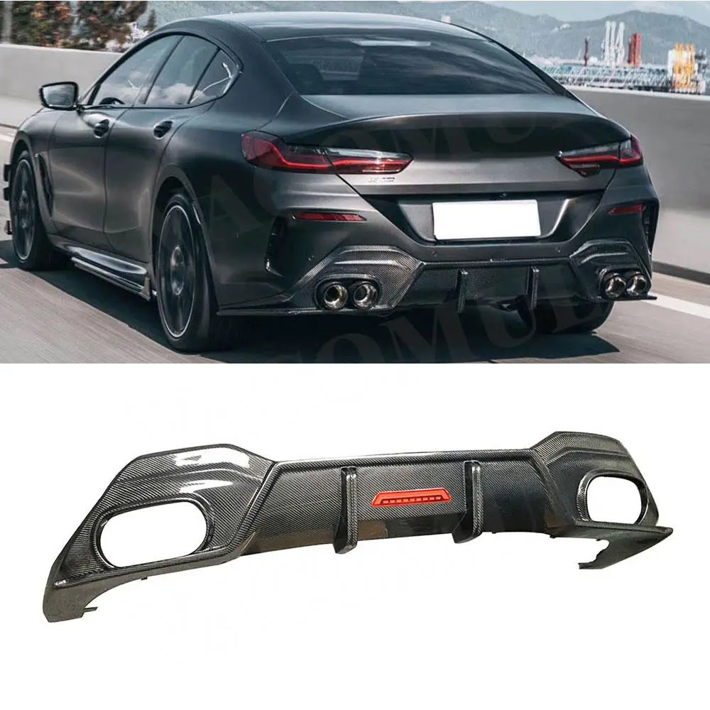 

VACOMUL Dry Carbon Fiber Rear Lip Diffuser Apron Spoiler For BMW 8 Series 840i G14 G15 G16 2019 2020 Car Back Bumper Guard