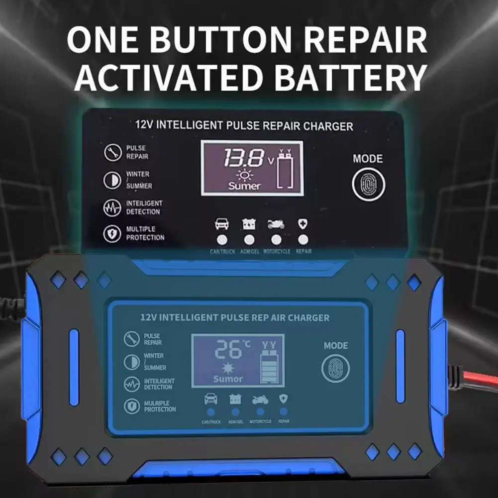 

﻿ 12v 6a автомобильное зарядное устройство, зарядное устройство для свинцово-кислотных аккумуляторов для автомобиля, мотоцикла, зарядное устройство для быстрой зарядки аккумулятора, импульсное зарядное устройство Rep O3c1