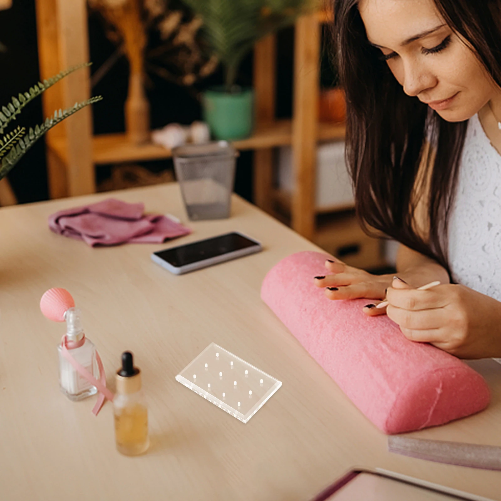 1 stücke Nagel Bohrer Display Rack Acryl Mehrere Slot Organizer Für Maniküre Werkzeuge Nail art Zubehör Halter Schleifen Kopf