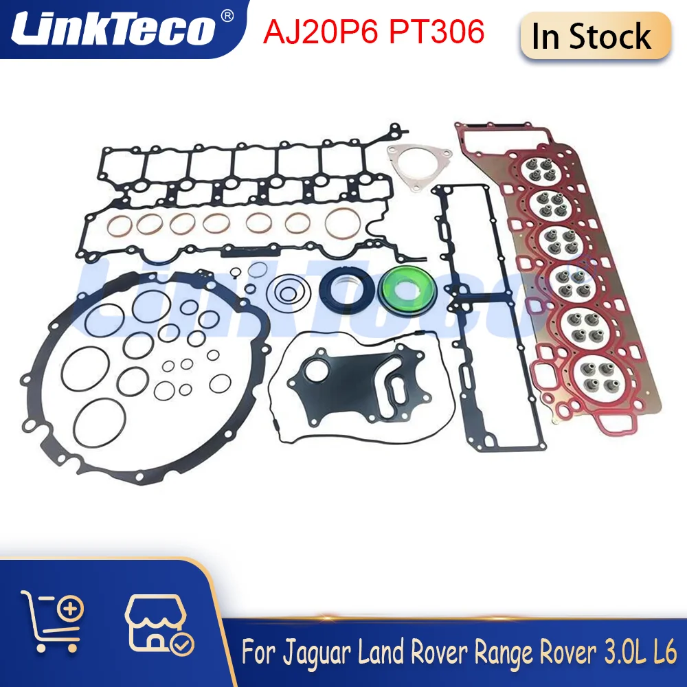 Комплект прокладок ГРМ с полной головкой, подходит для 3,0 л L6 AJ20P6 PT306 для Land Rover Discovery Jaguar Rover Range 3.0L LR121241 19-23