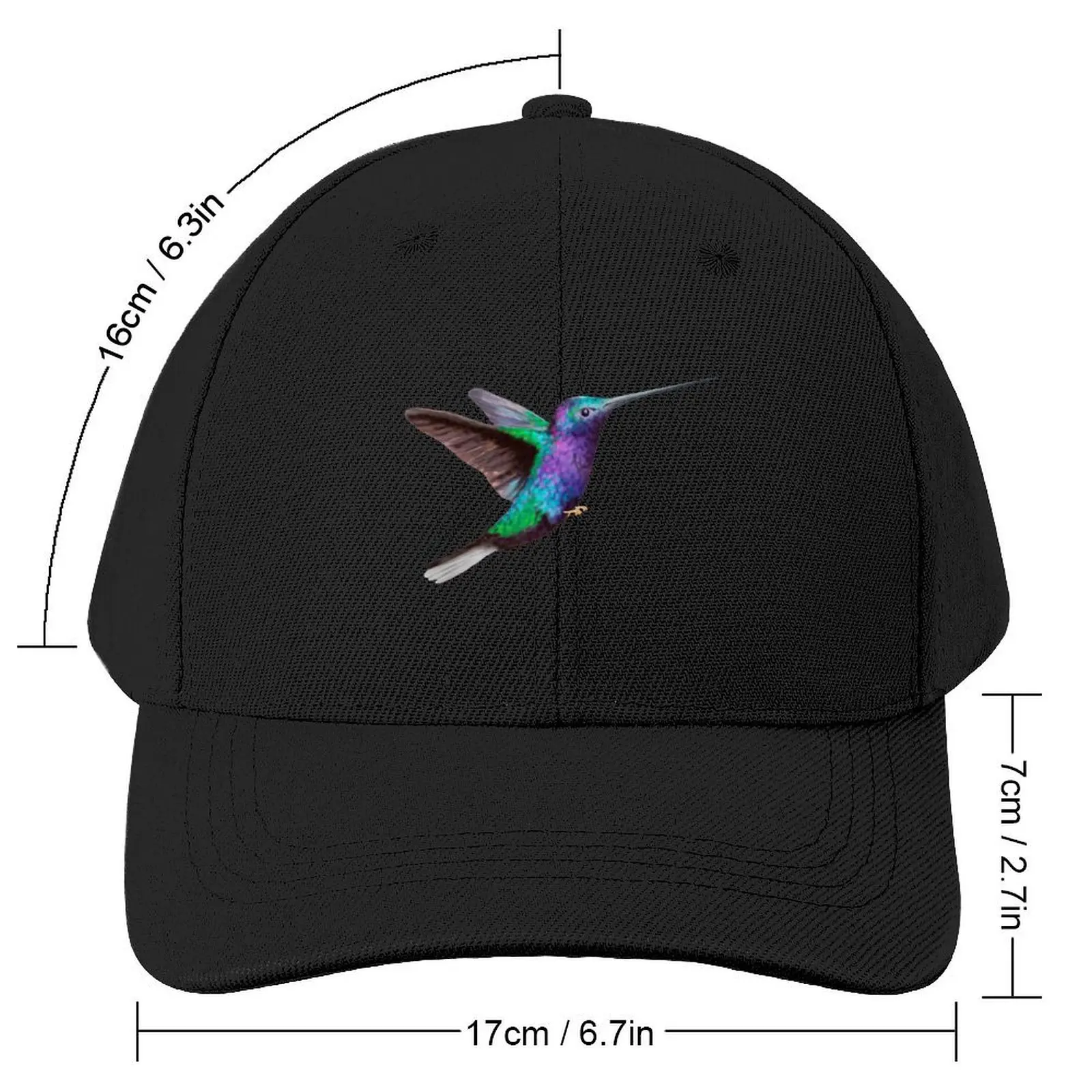 Hummingbird Baseball Cap Golf Wear Big Size Hat Beach Outing Women Hats Men's