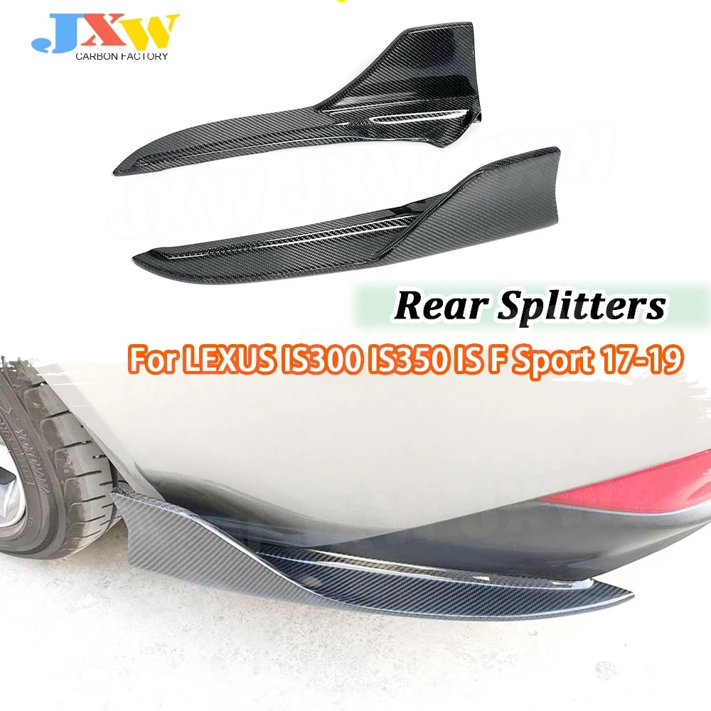 

2 шт. карбоновые накладки из FRP на задний бампер для LEXUS IS300 IS350 IS F Sport Sedan 4-дверный 2017-2018, стайлинг