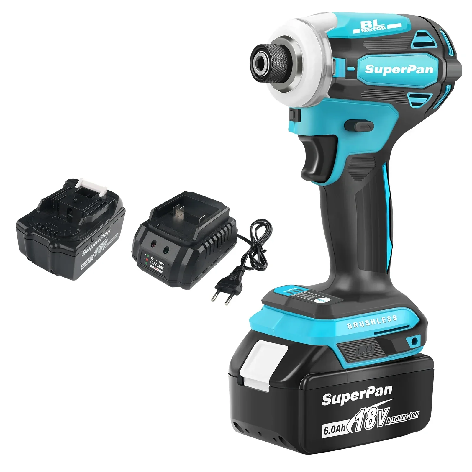 

Cordless Electric Screwdriver 18V Brushless Impact Drill - 180Nm Torque,for Makita18V Battery Pins