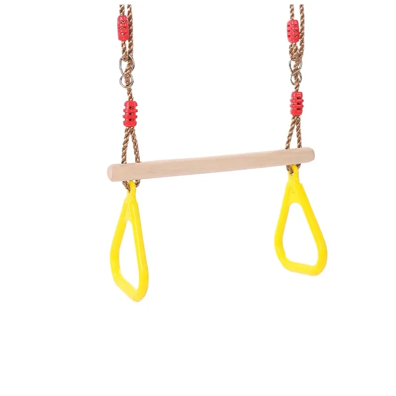 

When I Was a Child Wooden Stick Injection Molding Handshake Rings Household Pull-ups Children Facilitate Stretching Rings