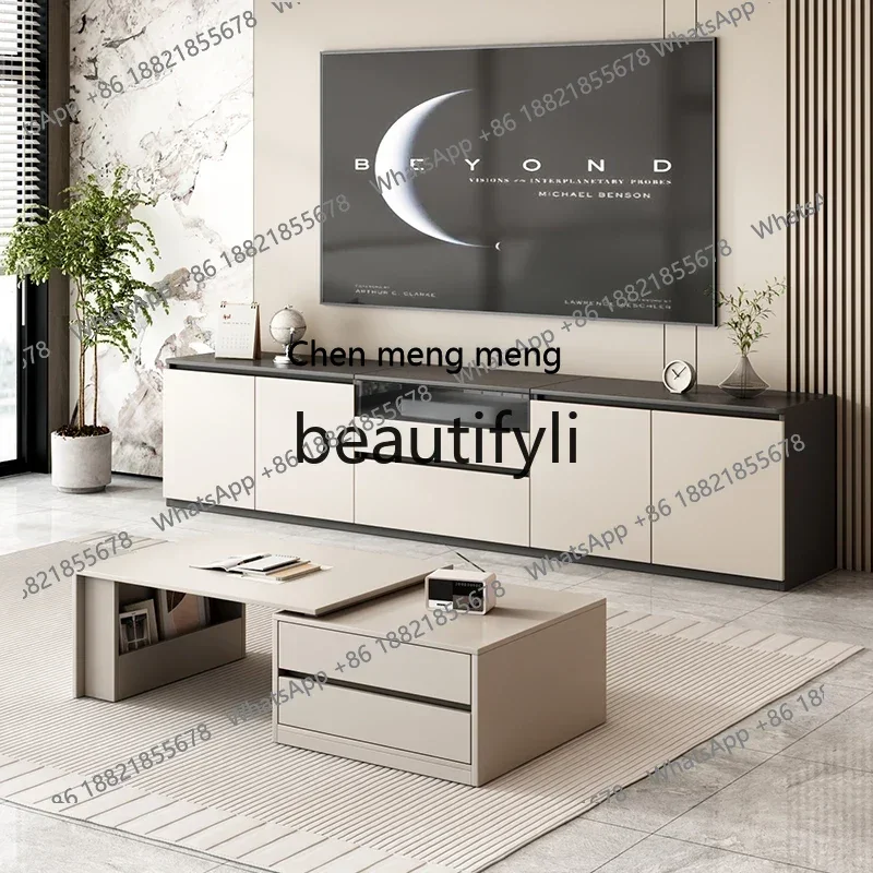 New arrive Laser TV special cabinet modern simple high floor small apartment