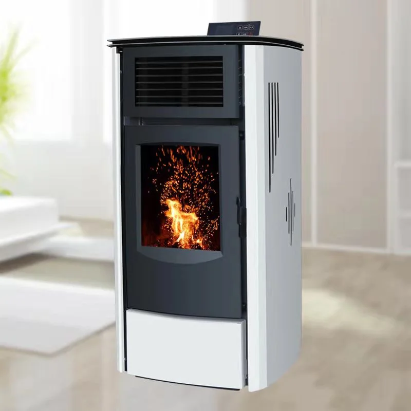 Modern Style Indoor PLC Controlled Fuel Pellets Burner Wood Pellet Stove for Apartments Fireplaces 60-200M