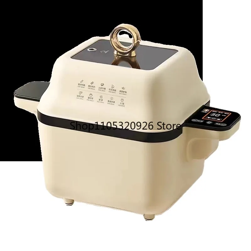 Fully automatic multi-functional cooking robot intelligent cooking pot frying machine household kitchen lazy frying cooking pot