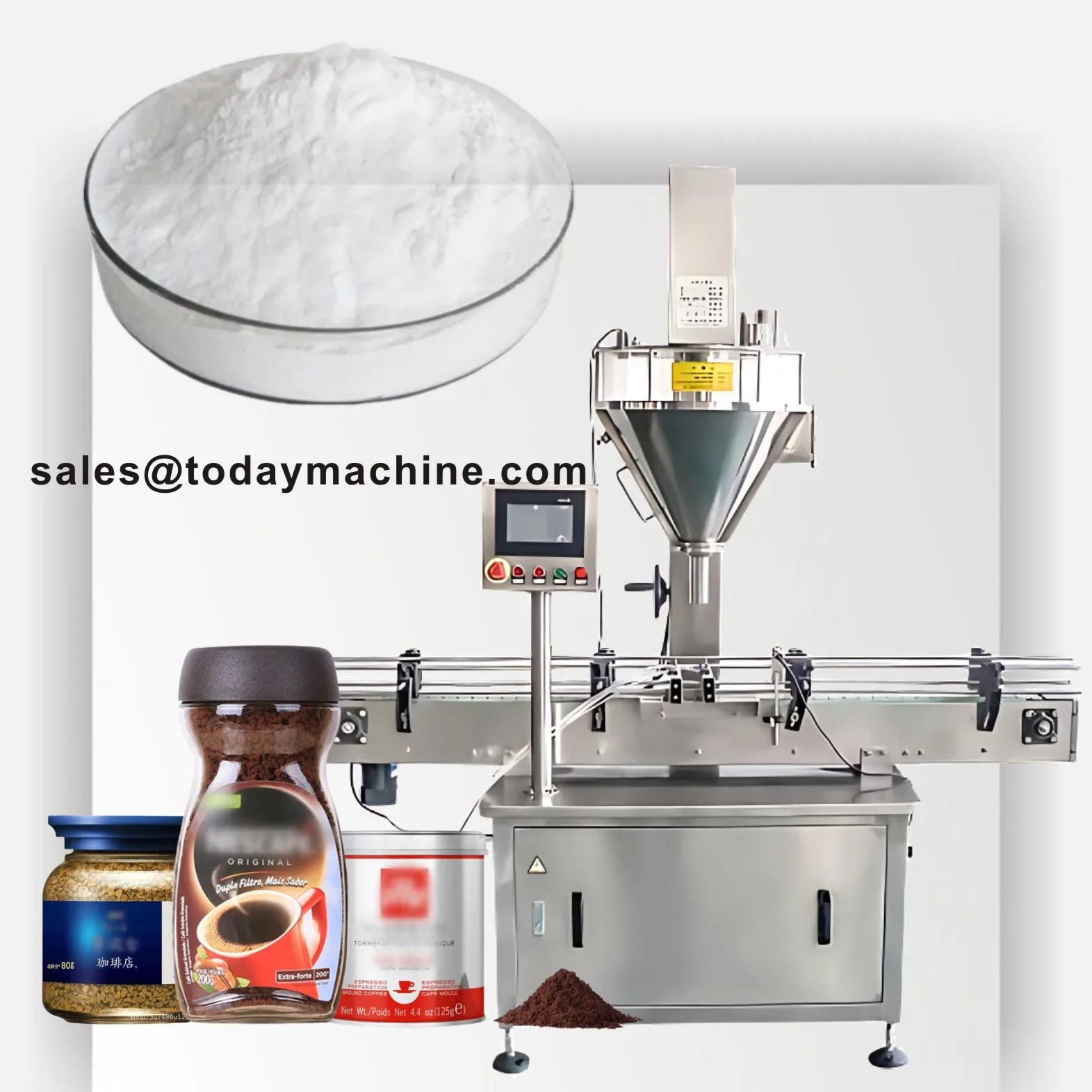 شبه التلقائي 1-100 جرام سطح المكتب عالي الجودة شبه أوتوماتيكي متعدد النكهات ماكينة تعبئة مسحوق الزجاجات/حشو