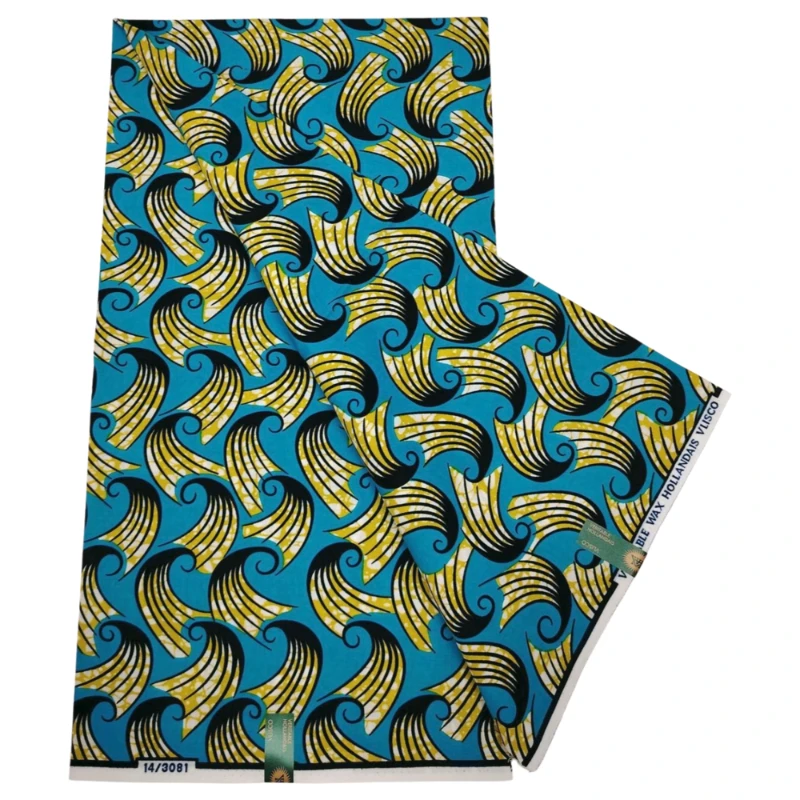 Nowy Wosk Afrykański Holland Fabrics Ankara Style Wysokiej Jakości 6 Jardów na Sukienkę Imprezową Afrykański Wzór Holland Hollandstextil