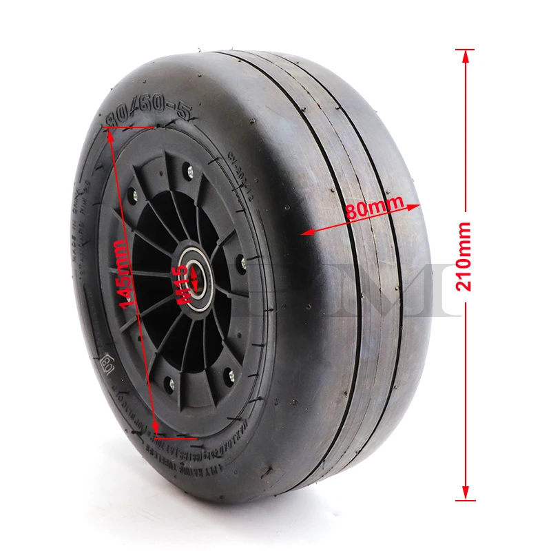 80/60-5 Wheel Tubeless Tire for Ninebot Mini Pro Karting Front Wheel Tire Electric Children\'s Go Kart Wheel