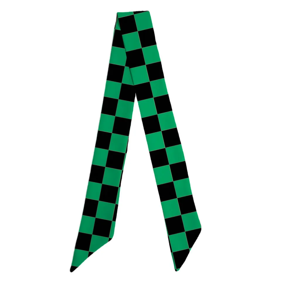 ゴーストスレイヤーブレードコスプレリボンシルクスカーフヘアストラップヘアタイヘッドウェアアニメバタフライ忍者豆炭ジロガラスジュエリー