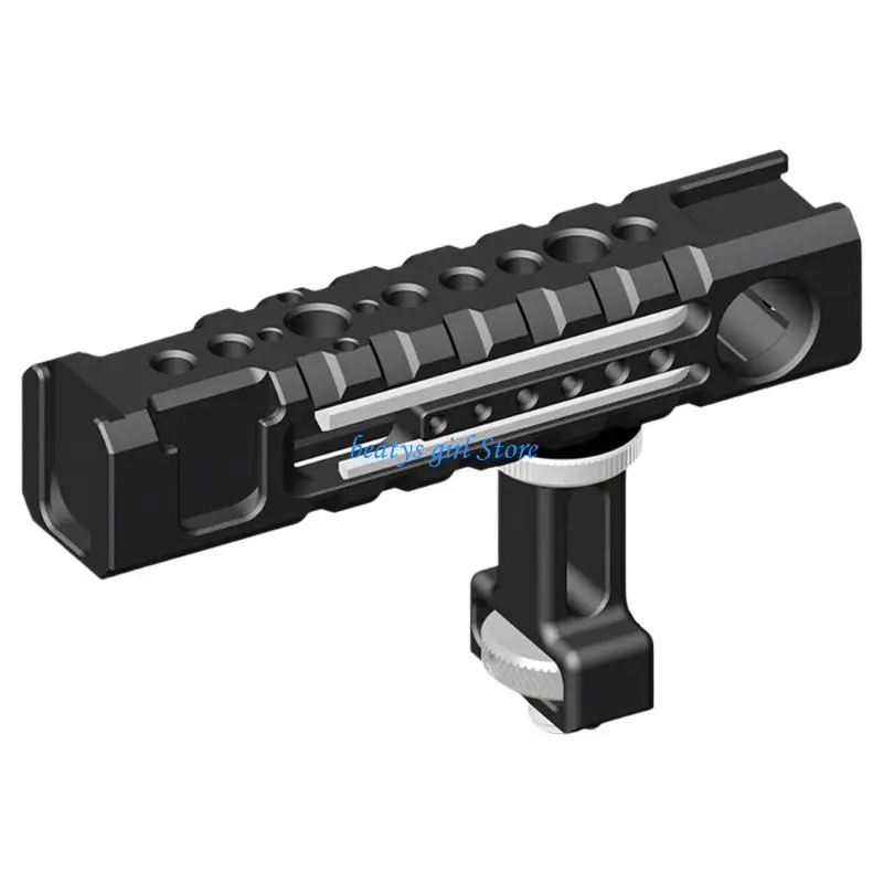 

C7AB Ergonomic Video DSLR Handle With Aluminum Construction Multiple Mounting 3/8Inch 1/4inch Point For Accessories