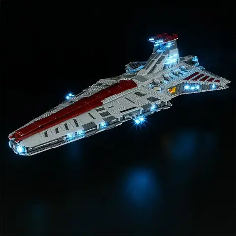 Största Venator-klassens Republic Attacks MOC 75367 Cruiser Byggset Block Klossar Leksaker för Vuxna Pojkar Julklappar Kompatibel 6 best sales Lego Venator - №4