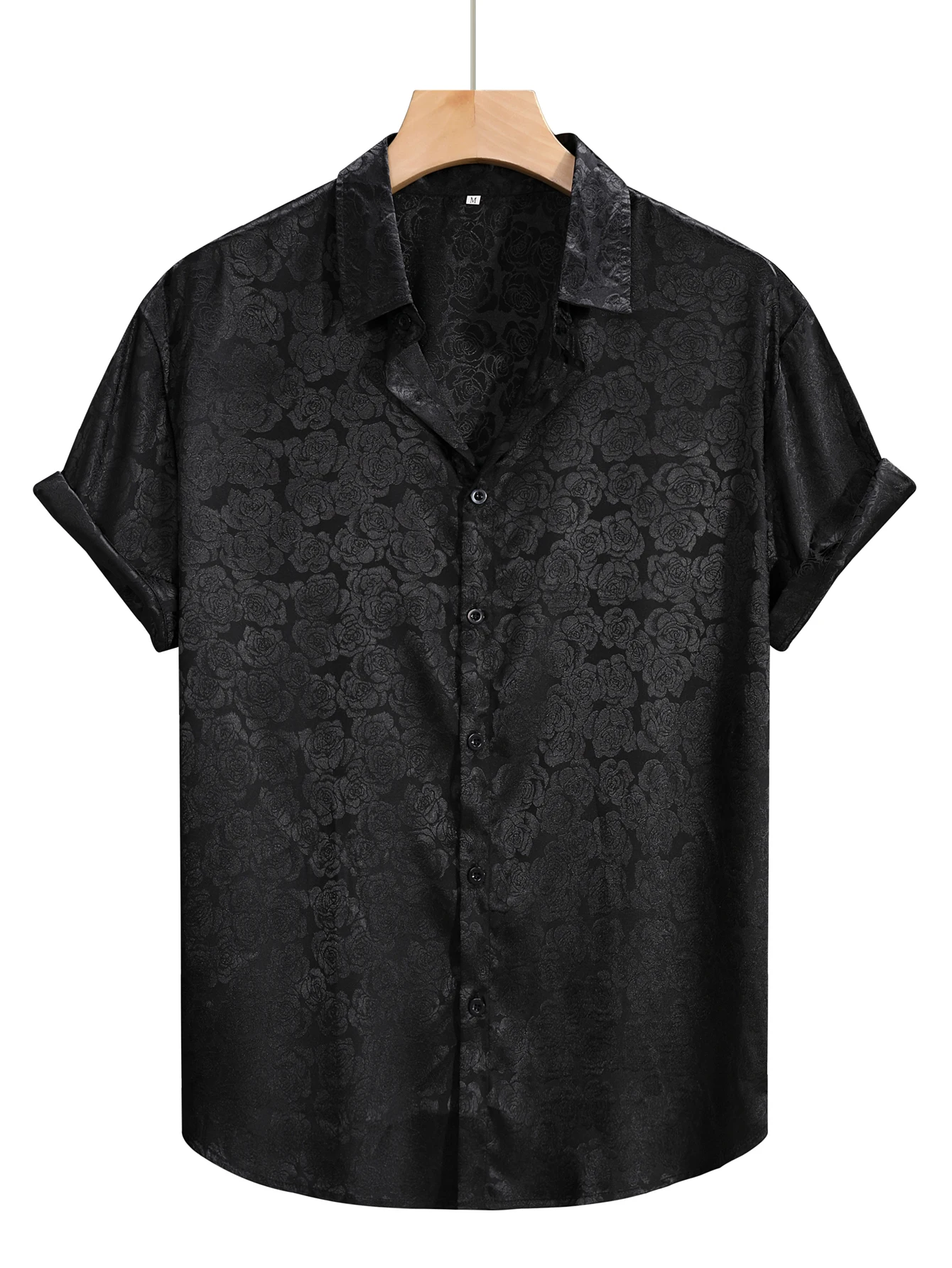 Summer Fashion Men\'s Embroidered Short Sleeve Casual Shirt for Men\'s Hawaiian shirt