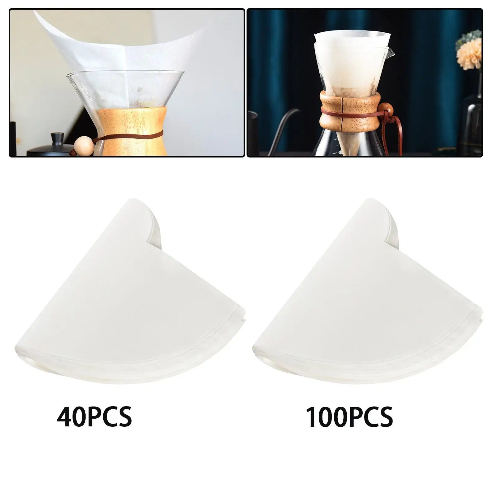 مرشحات القهوة الورقية القابلة للطي، ملحقات محمولة بديلة متعددة الأغراض لتخييم الفنادق والسفر ورحلة العمل