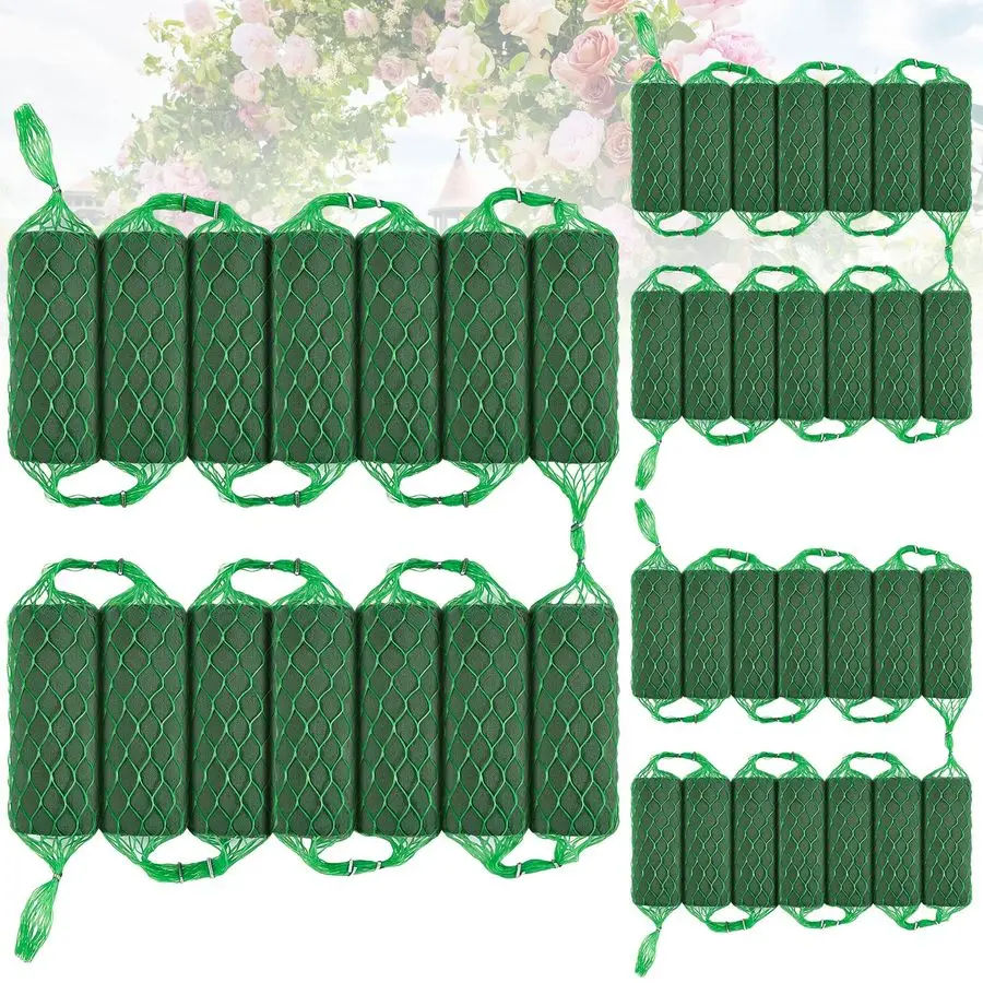 

Pcs Floral Foam Garland 27.6ft Absorption Flower Holder Plant Foam Flower Green Sponge Foam for Wedding Arch Door Tabletop Decor