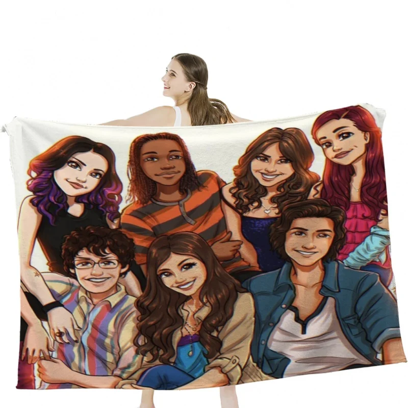 Victorious Cast Throw Blankets Soft Velvet Blanket Travel Bedding Blanket