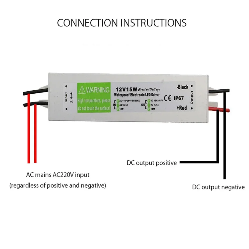 LED DC12V Transformer Swimming Pool Light Switching Power Transformer Outdoor Buried Light Lawn Underwater Lighting Plant Light