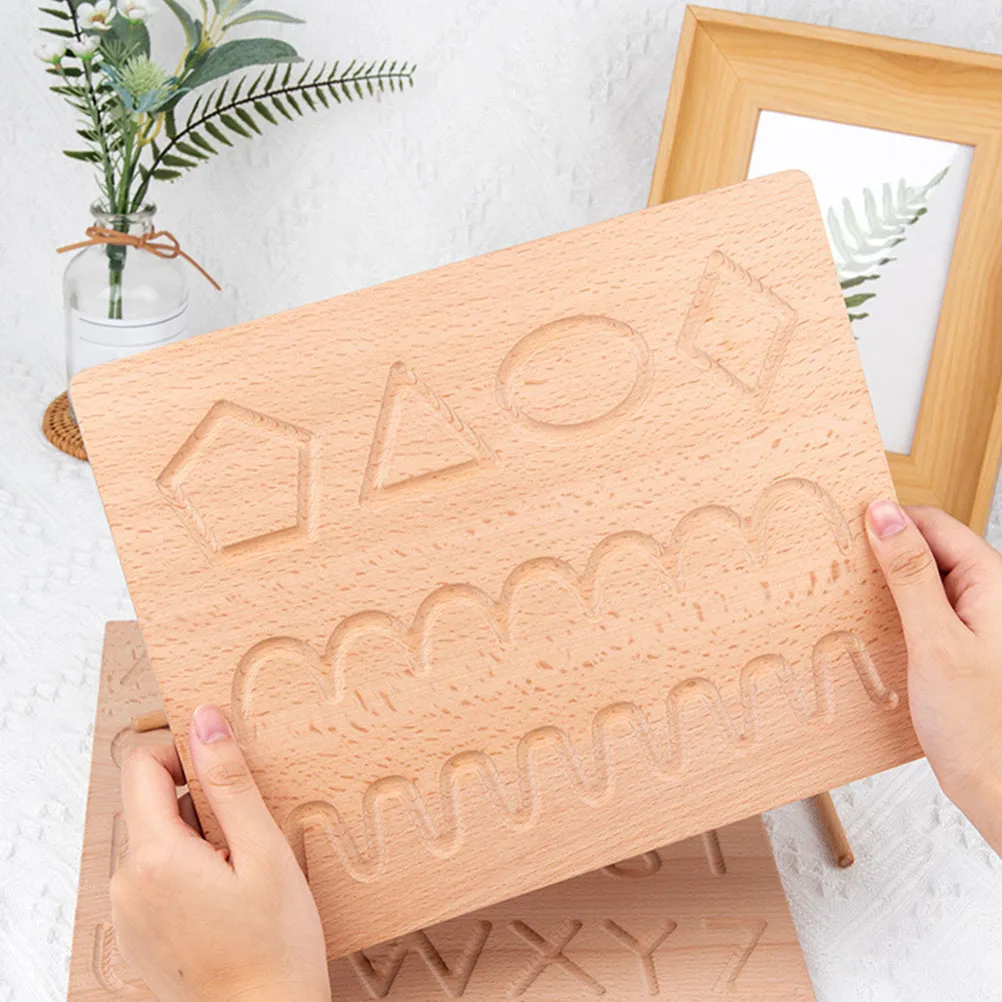 

1Set Number Recognition Board Kids Wooden Number Tracing Educational Activity Calligraphy Board Early Learning Concentration