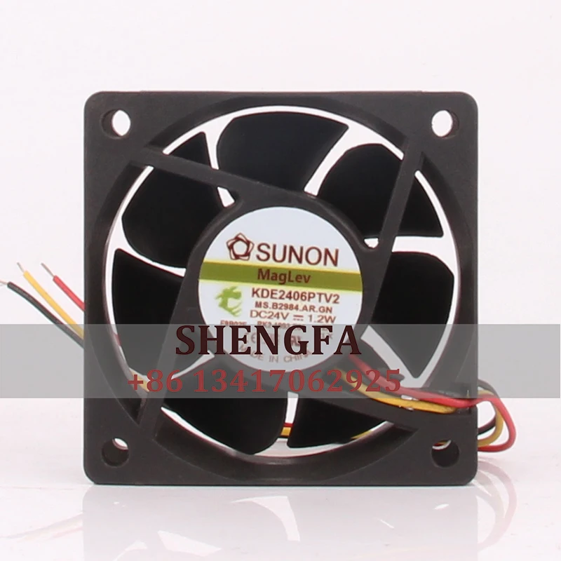 

SUNON KDE2406PTV2 чехол Fan 60*60*25MM DC24V 1,2 W 6025 3-проводной инверторный охлаждающий вентилятор