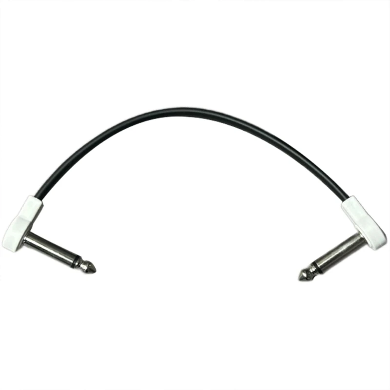 Guitar Effect Pedal Cables 15/20cm 1/4 Plug Wire Patch Cable Musical Instruments Patch Cord Noiseless Cables