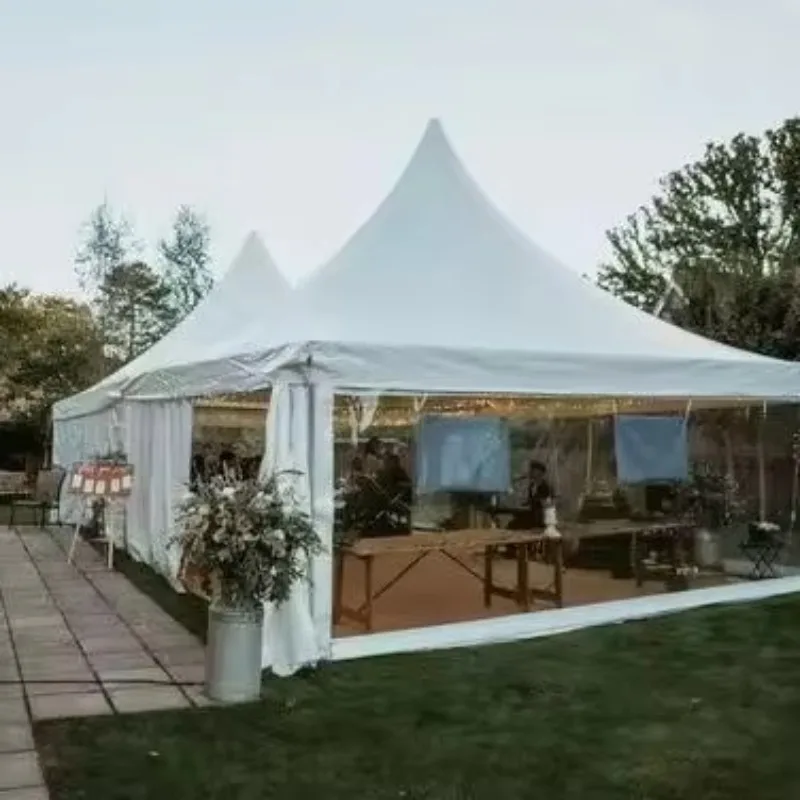 

Commercial Outdoor Heavy Aluminum Frame PVC Canopy Wedding Party Tent White Color