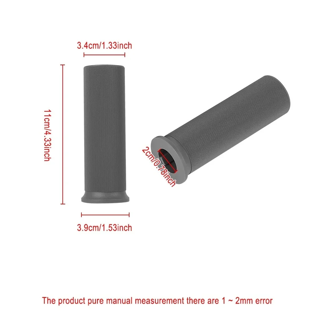 

Anti Slip Silicone Handlebar Grips Compatible with For Xiaomi 4 Ultra Electric Scooter 1 Pair Gray Ergonomic Design 11cm Length