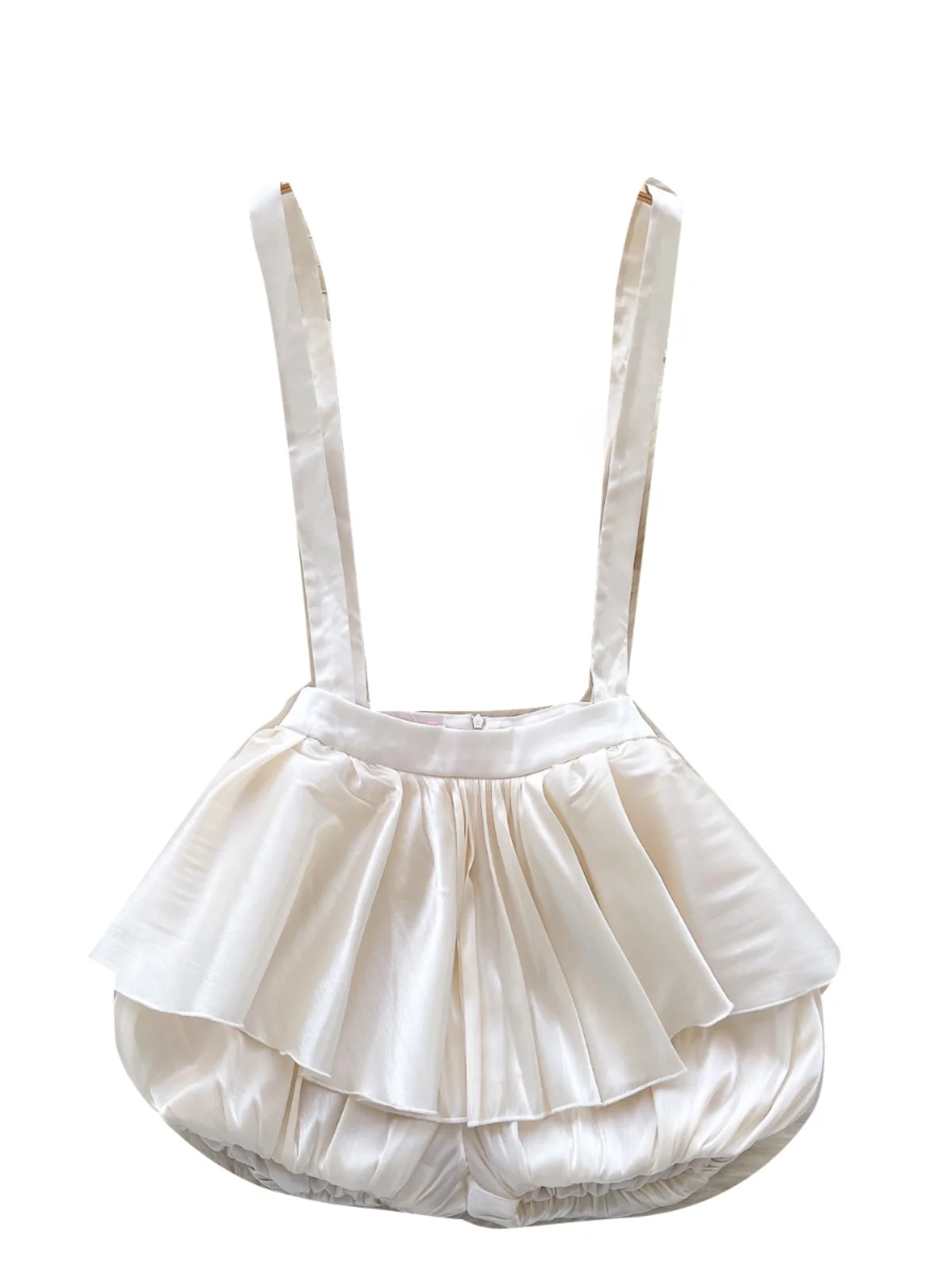 Primavera 2025 Pantaloni da donna gonfi ort Gonna a vita alta Pendolari Sle Versione coreana Cinghie staccabili Bloom Design Pantaloni casual