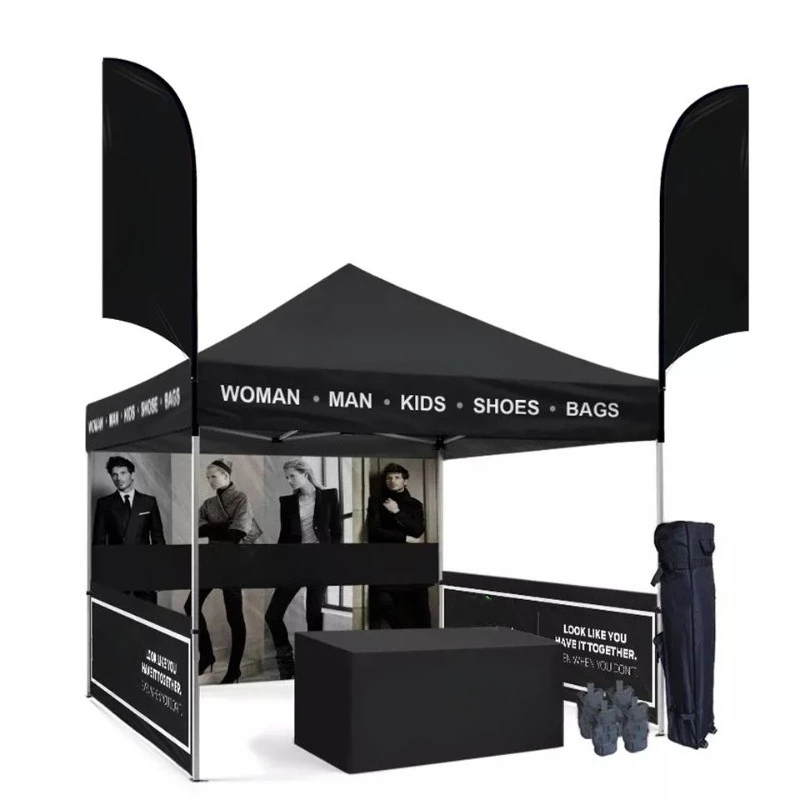 Custom 10X10 aluminum indoor activity tent dye sublimation transfer popular trade show display out-of-home advertising
