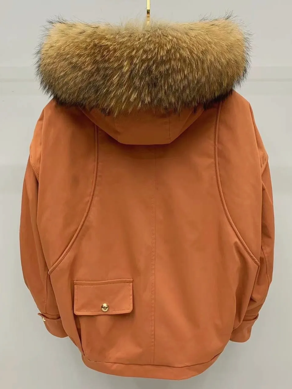 Korea Fashion All-match Female Parkas Autumn Winter Fox Fur Collar Hooded Wadded Jacket Warm Removable Otter Rabbit Liner Coats
