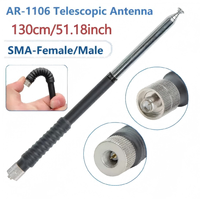 ABBREE AR-1106 SMA-Female/Male Antenna VHF 136-174MHz High Gain For Baofeng UV-5R UV-21 PRO Quansheng UV K5 Walkie Talkie