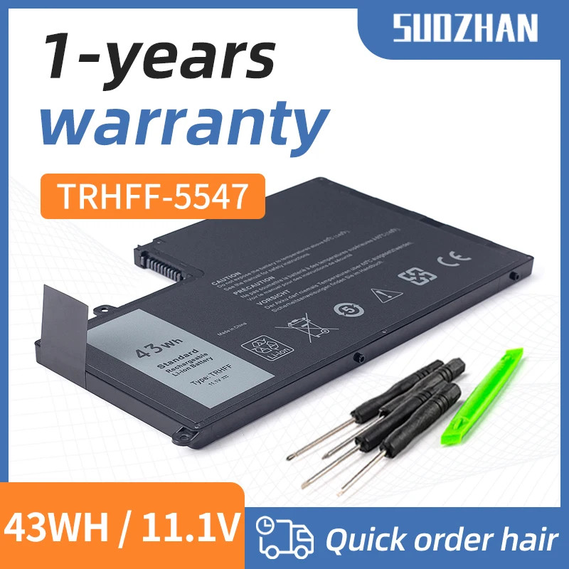 

SUOZHAN 11.1V 43Wh TRHFF Battery For Dell Inspiron 5547 5545 5548 5447 5445 5448 14-5447 15-5547 3450 3550 1V2F6 01V2F