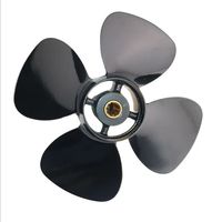 Captain Boat Propeller 10x9 Fit Tohatsu Outboard Engines 25HP 30HP MFS25B MFS30B Aluminum 10 Tooth Spline RH Marine 4 blades