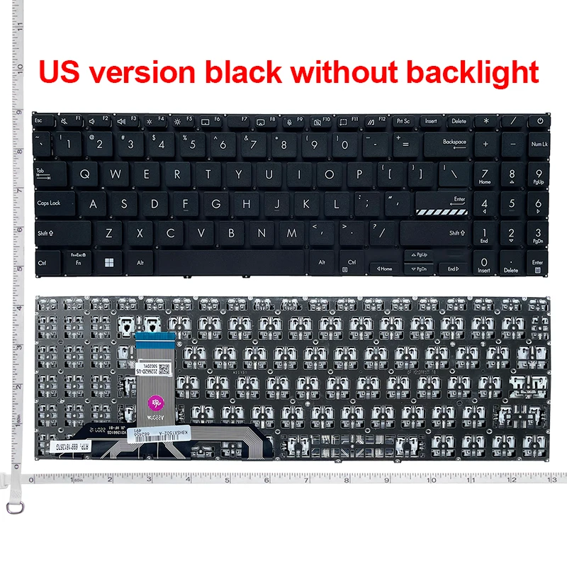 Imagem -02 - Laptop Keyboard para Asus Vivobook 15 X1502 X1502z X1502za X1502va M1502 M1502z B1502 Preto Novo us