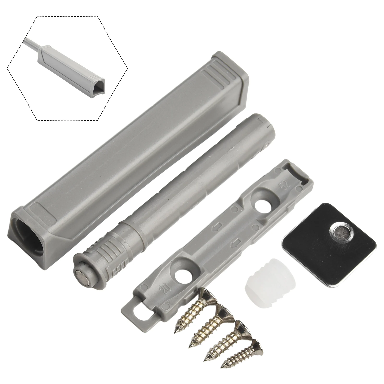 Latches Door Catches 1pcs ABS Housing Push To Open Catch Tip Wardrobe Without Handles Cabinet Cupboard DIY Drawer
