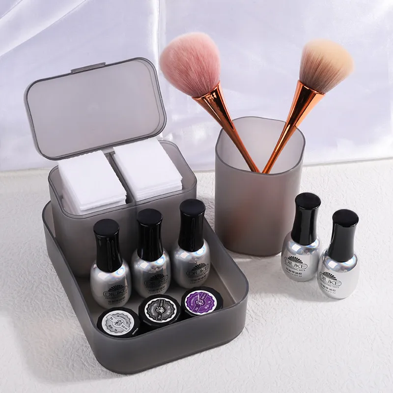 5PCS/Set Japanese Style Manicure Tools Storage Box Nail Polish Nail Files Nail Brush Holder Cotton Pad Storage Box Accessories