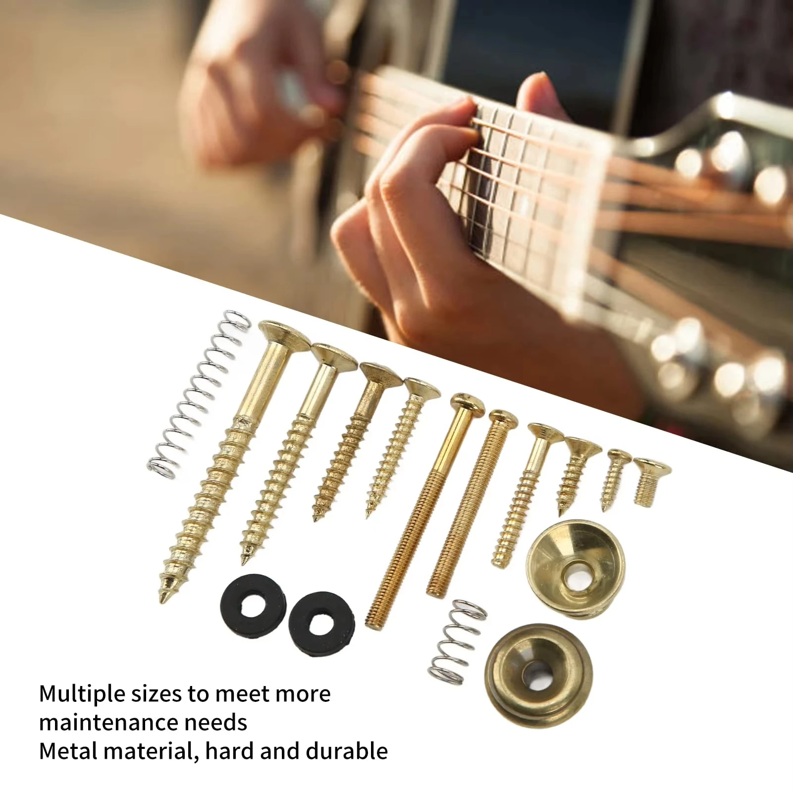 Guitar Screw Kit | DIY Guitar Hardware Accessories with Tuners, Switches & End Pins for Guitar Repair & Upgrad