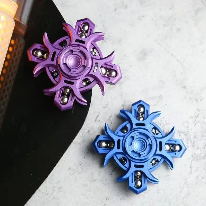 لعبة الجيروسكوب EDC - دوارة دوارة من الألومنيوم مع أداة تململ لتخفيف القلق للبالغين كهدية للأطفال البالغين #3