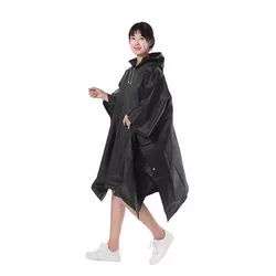 Outdoor Raincoat Hooded Sleeve Waterproof Rain Poncho Motorcycle Rain Cover Camping Hiking Travel Rainwear