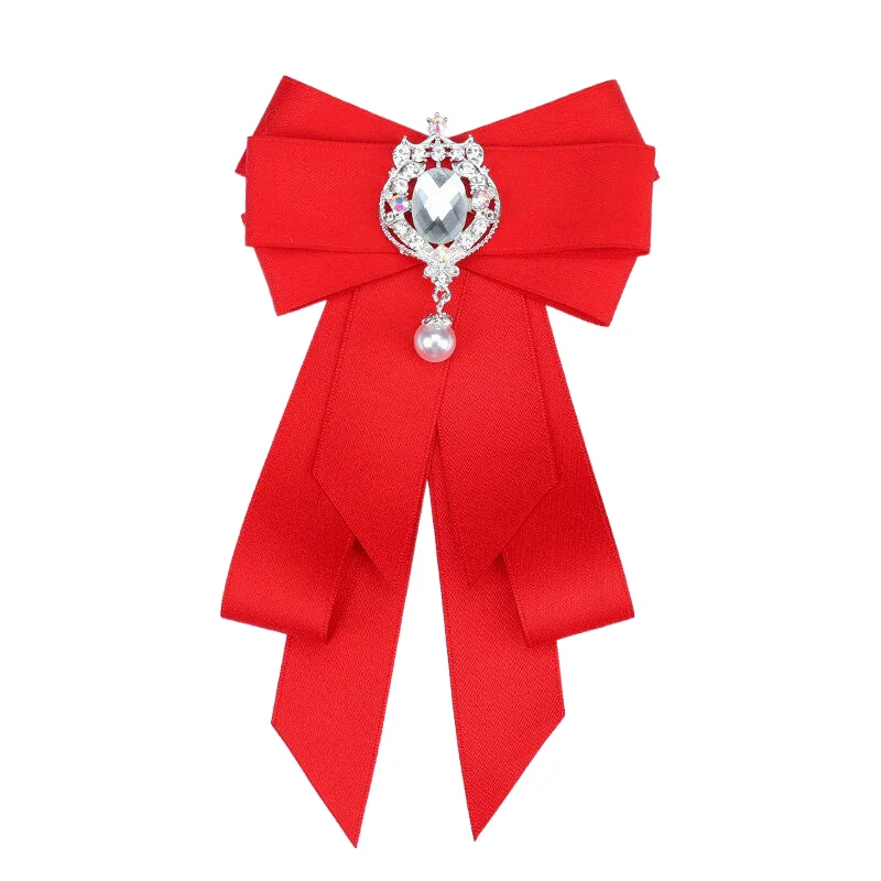 Heiße Schule Mädchen Junge Elegante Klassische Retro Große Fliege Krawatte Strass Corsage Bowtie Krawatte Geschenke für Frauen Formale Krawatten – Detail 19