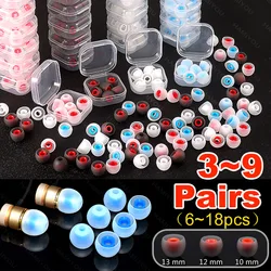 9 - 3 paires, accessoires en silicone pour casque antibruit, accessoires de remplacement pour casque 4mm, bouchons d'oreilles souples, écouteurs intra - auriculaires l m S.