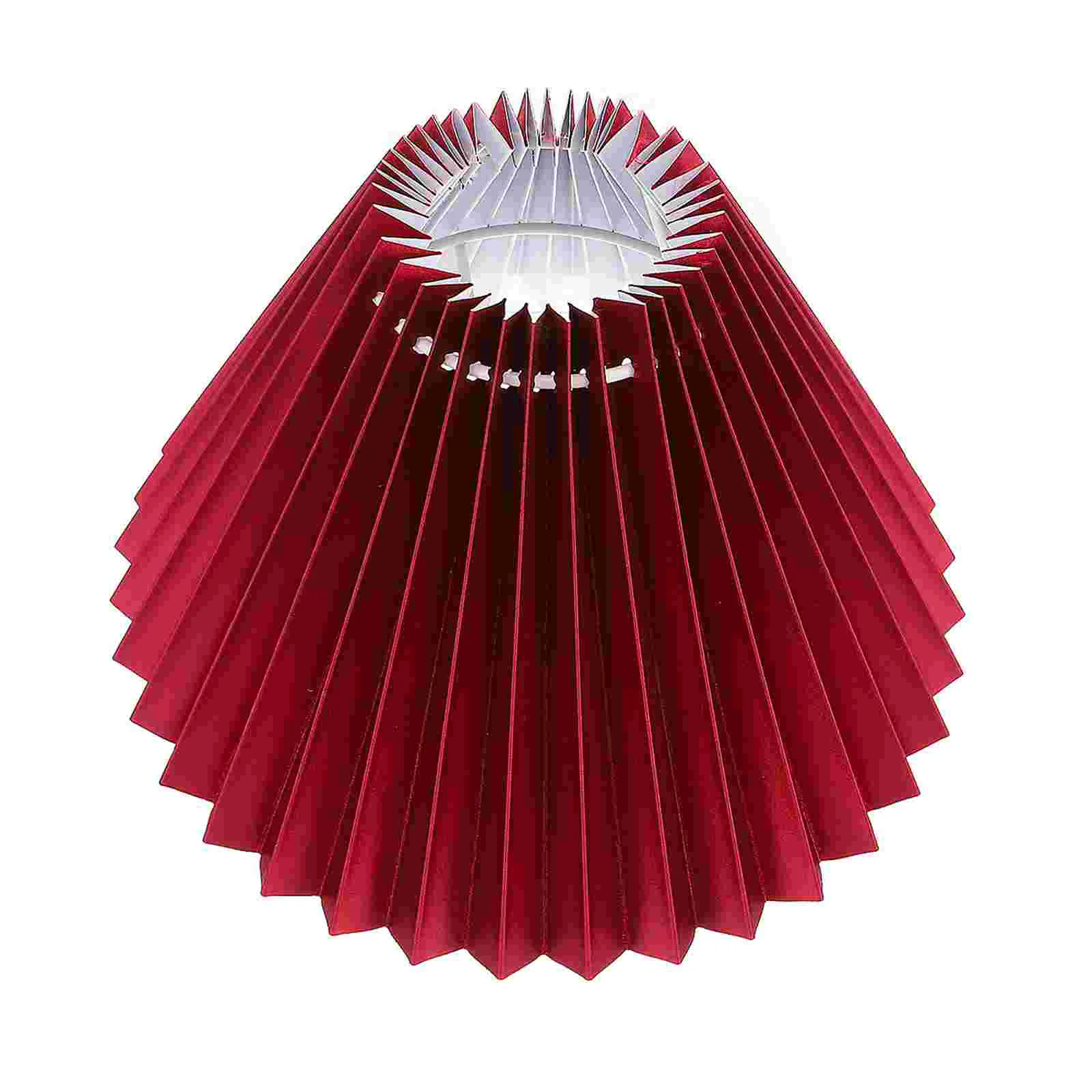 Lamp Shade Pleated Lampshade Replacement Light Table Shades Cloth Floor Cover Medium Creamclipfolding Large Fabric Rice Bell