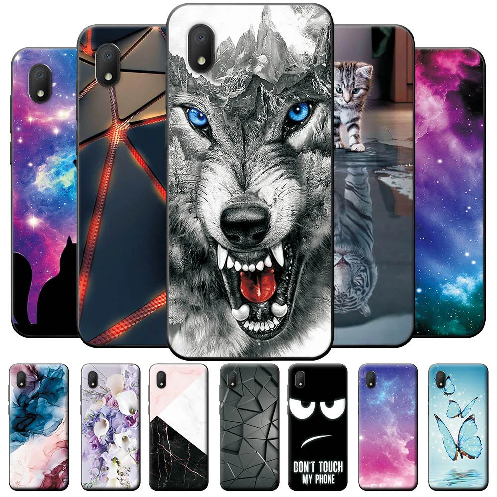 For Alcatel 1B 2020 Case 5002A 5002D Fashion Cool Soft Silicone Phone Cases For Alcatel 1A 2020 Back Cover Black Cat TPU Fundas