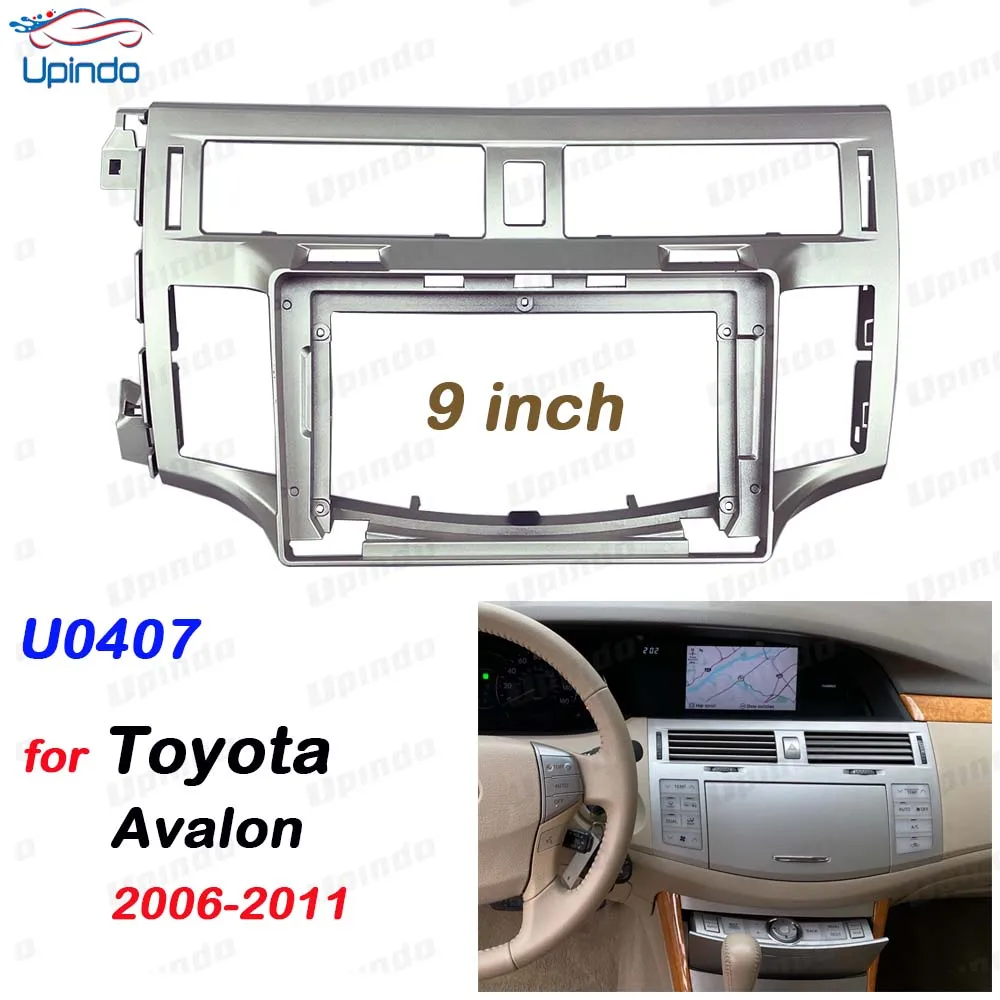 

For Toyota Avalon 2006-2011 Car Accessories 2 Din 9 Inch Radio Fascia DVD GPS MP5 Panel Frame Dashboard Mount Kit