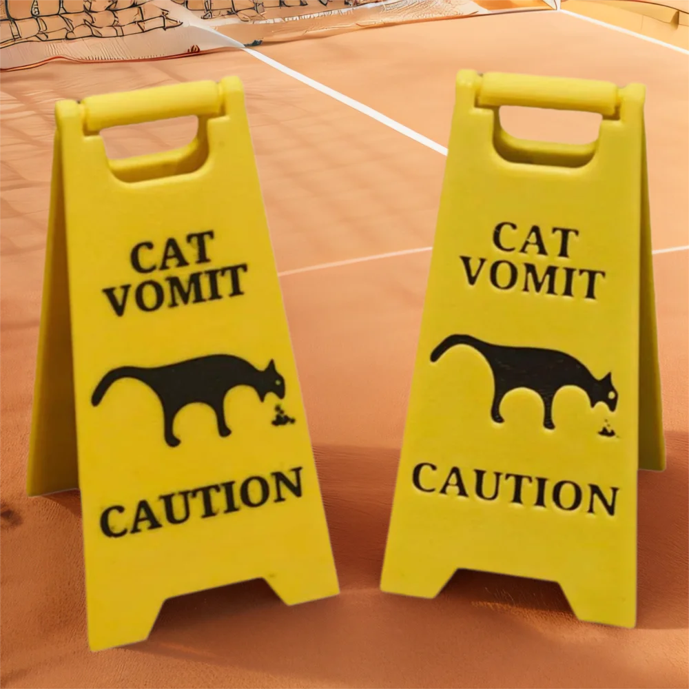 

Знак блювоты черный кот пластик