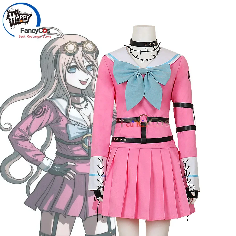 Danganronpa V3: Killing Harmony Iruma Miu Cosplay Women Uniform Halloween Costume Adult Custom Made Anime Carnival Plus Size