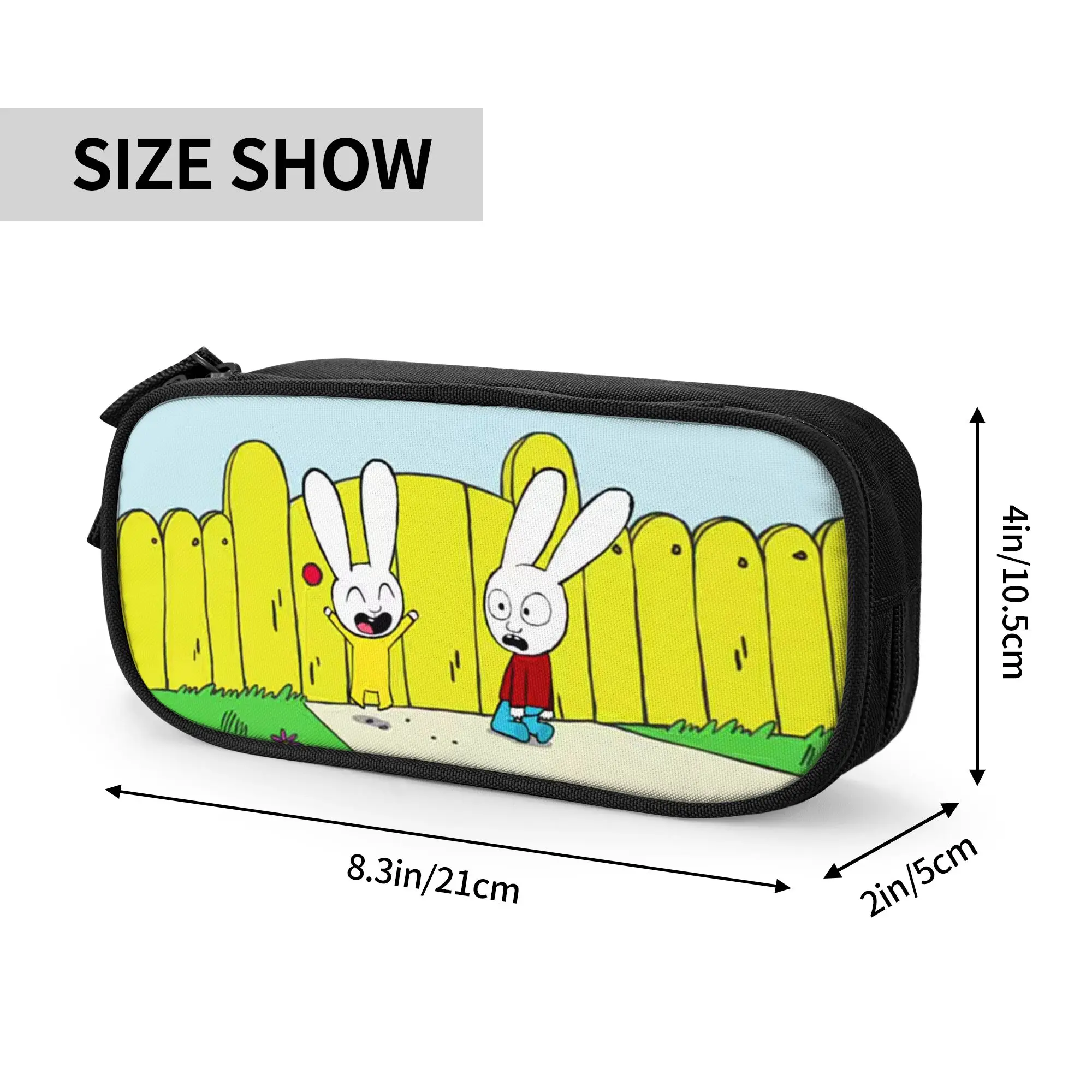 Lovely Simons Super Rabbit  Bunny Pencil Case  Pencilcases Pen Box for Student Large Storage Bag School Supplies Stationery